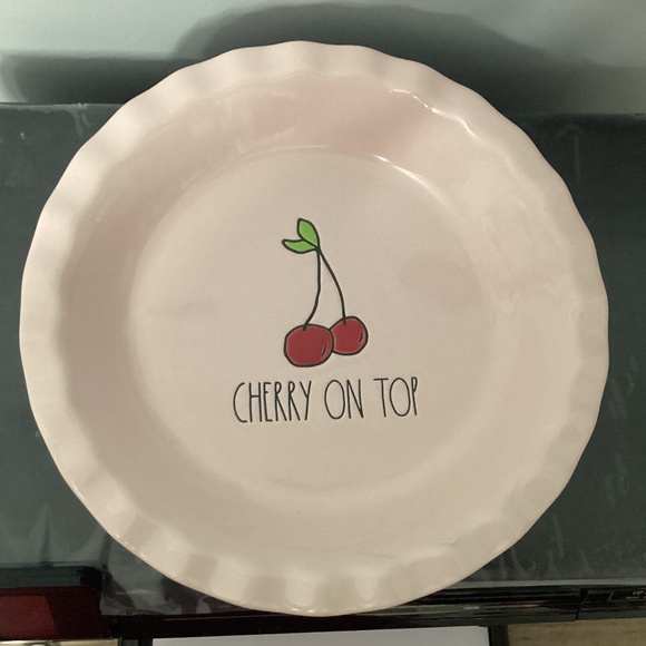 Rae Dunn cherry on top pie dish - Picture 1 of 2